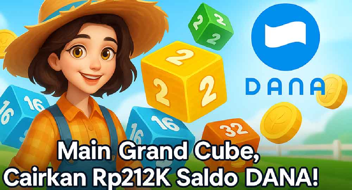 Cair Instan! Game Grand Cube Bikin Saldo DANA Gratis Masuk Dompet Tanpa Ribet Nominal Sampai Rp 50 Ribu Perhari