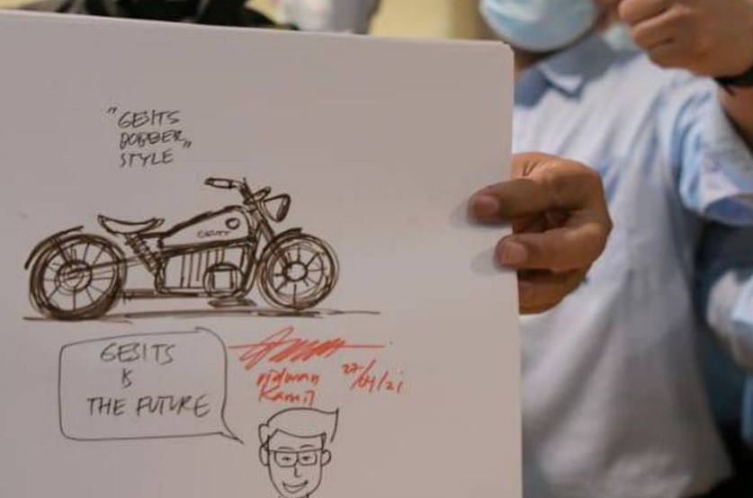 Begini Nih, Kalau Gubernur Jawa Barat Desain Sepeda Motor Listrik, Ridwan Kamil: Konsepnya Bobber Klasik! Keren Juga!