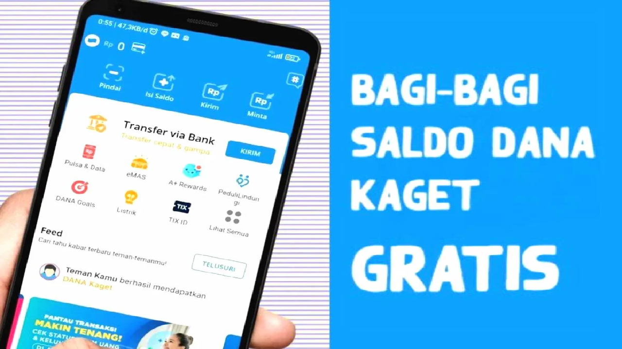 Hadiah Pertengahan Bulan, Klik Sekarang Link DANA Kaget Hari ini Rp 100.000, Masih Hangat