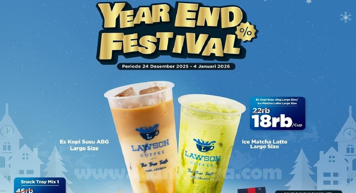 Rayakan Liburan Lebih Hemat! Lawson Year End Festival Hadirkan Diskon Akhir Tahun, Dari Kopi hingga Makanan Berat!