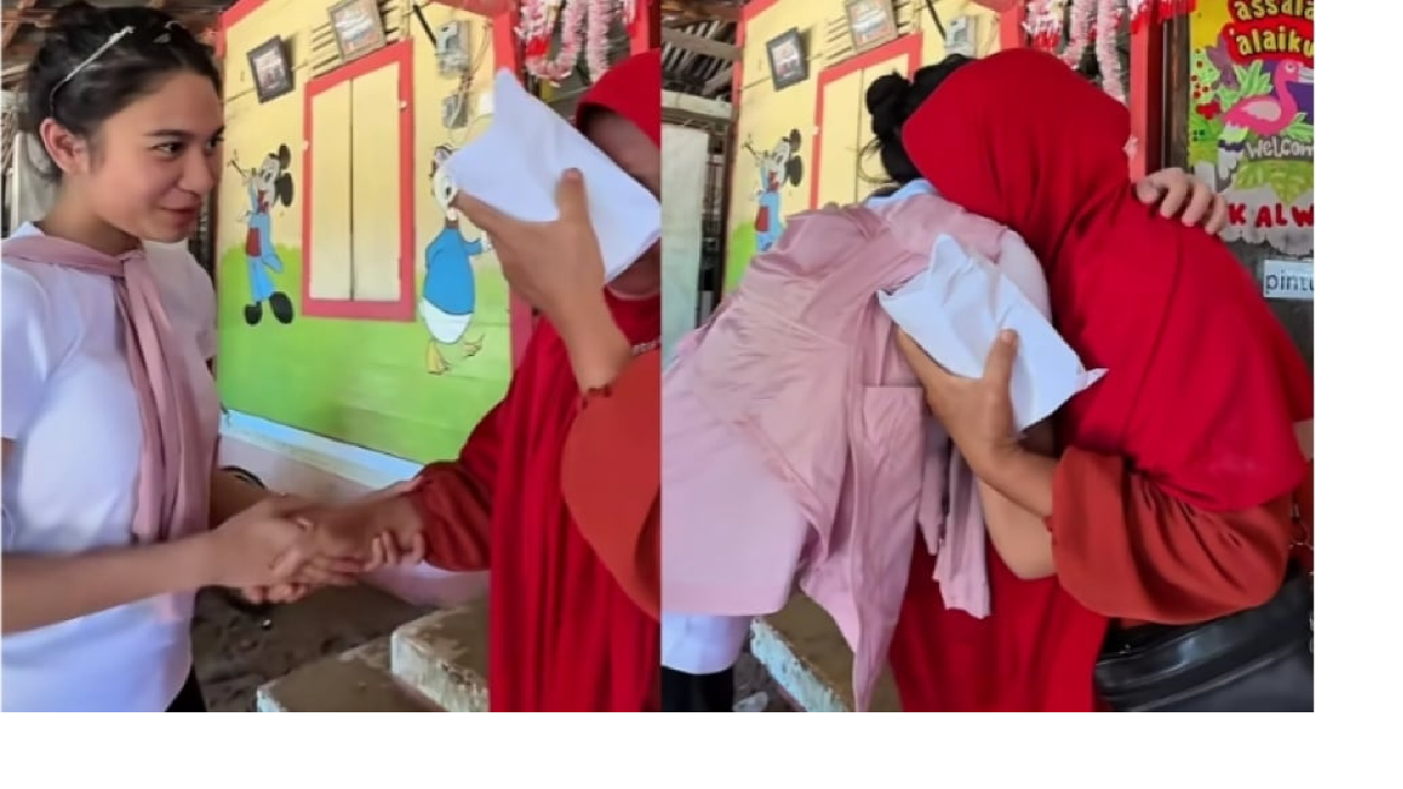 Tak Disangka! Azizah Salsha Turun Langsung ke Lokasi Banjir Padang, Bagikan Ribuan Bantuan dari Dana Pribadi hingga Buat Warga Menangis Haru