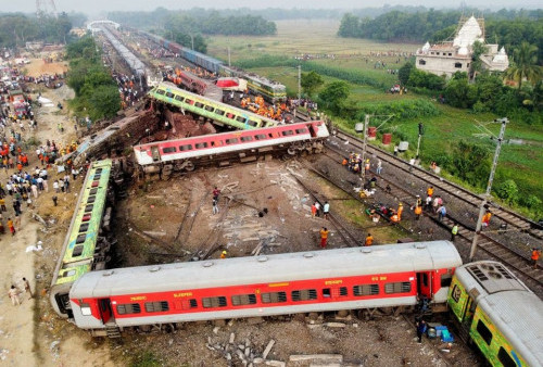 Insiden Horror Tabrakan Kereta Api di India, Korban Tewas 233 Orang