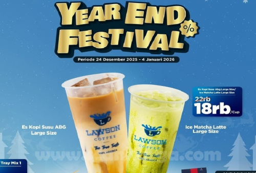 Rayakan Liburan Lebih Hemat! Lawson Year End Festival Hadirkan Diskon Akhir Tahun, Dari Kopi hingga Makanan Berat!