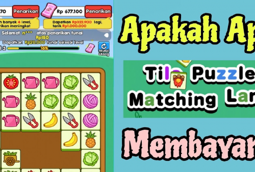 Cuan Instan! Dapat Saldo DANA Gratis Rp350.000 Cuma Main Game Tile Puzzle Matching Land!