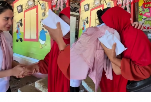 Tak Disangka! Azizah Salsha Turun Langsung ke Lokasi Banjir Padang, Bagikan Ribuan Bantuan dari Dana Pribadi hingga Buat Warga Menangis Haru