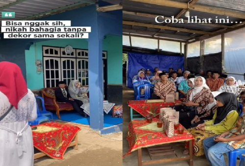 Low Profile Banget, Viral Pernikahan Tanpa Dekorasi 